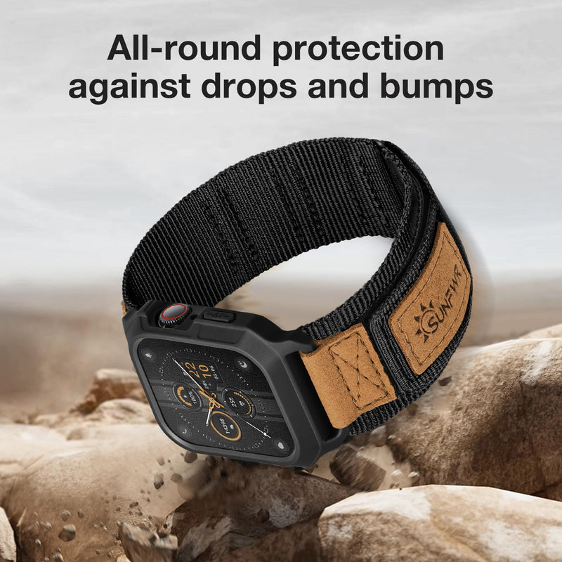 Bundle of the Rugged Nylon Apple Watch Band (Army green/Black)