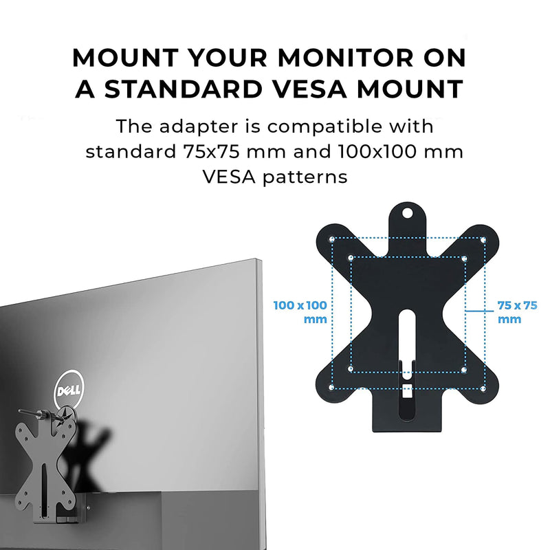 HumanCentric VESA Mount Adapter Compatible with Dell Monitors & More | Fits S2318H, S2318HN, S2318HX, S2318NX, S2319H, S2319HN, S2218H, S2319NX, S2418HN, S2418HX, S2418NX, S2419H, S2419HN, S2419NX