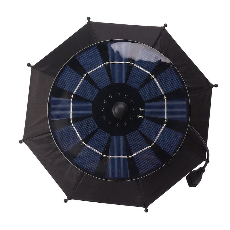 Buachois 10W Solar Panel Phone Umbrella Portable Rain Sun Protection Stand | 10W Solar Panel Phone Umbrella with Charging and Stand Portable Rain and Sun Protection Umbrella for Outdoor Activities