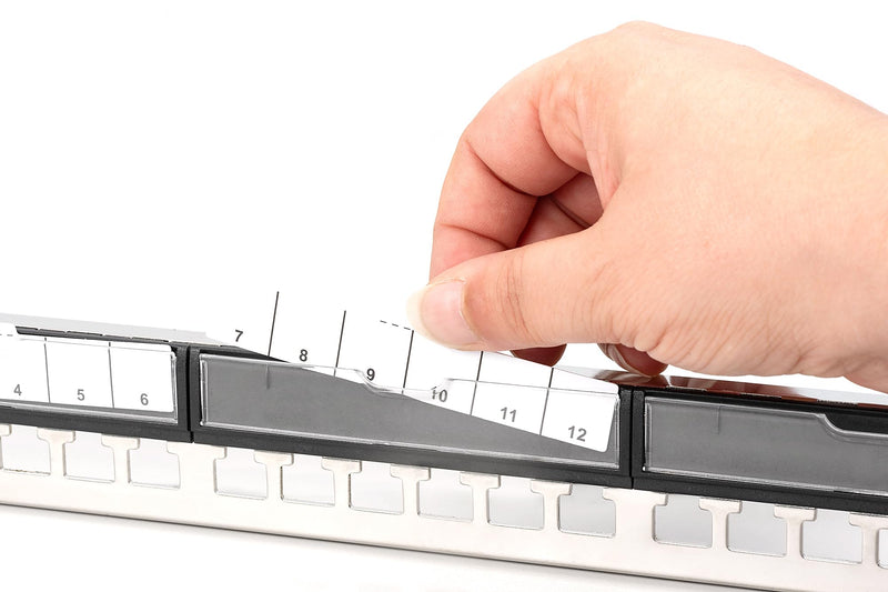 DIGITUS Patch Panel - Modular - For Keystone Modules - 19" - 24-Port - Shielded - Rack Mount 1U - Grey