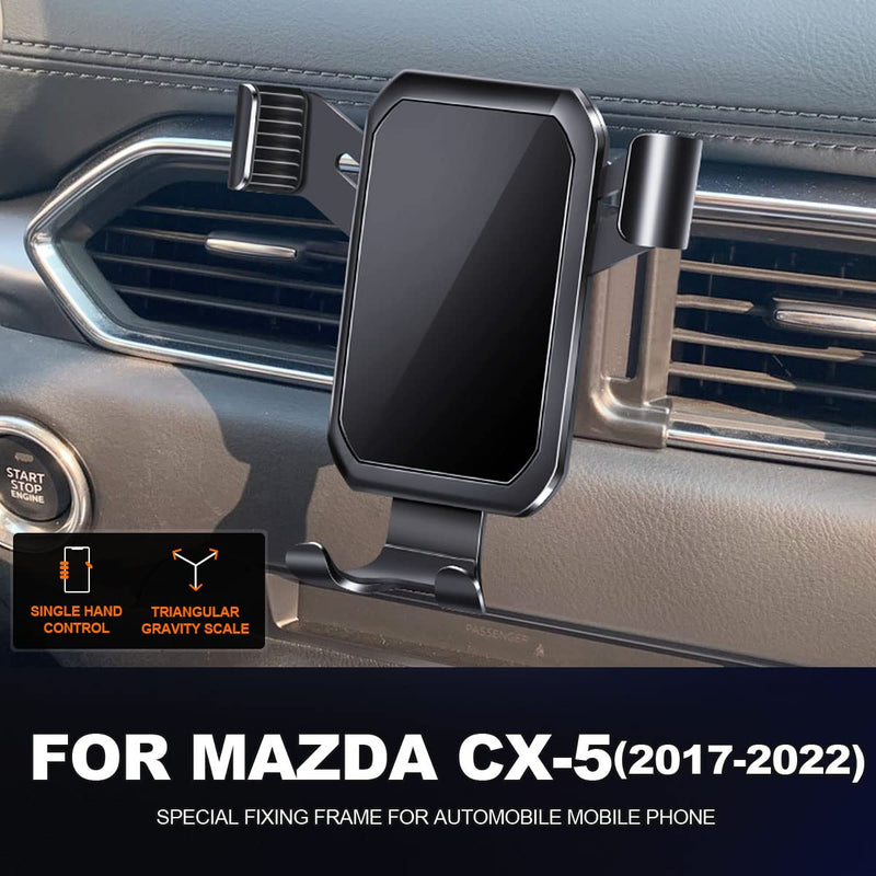 Cell Phone Mount, Holder for Mazda CX-5 2017 2018 2019 2020 2021 2022, Car Dashboard Cell Phone Holder Compatible with All Mobile Smartphones, Black
