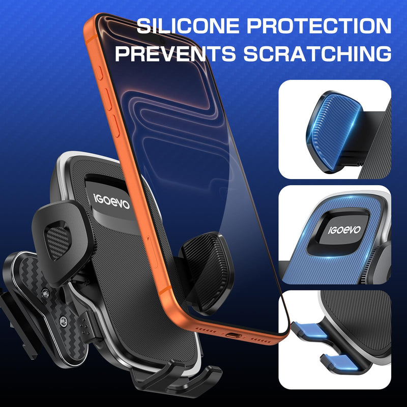 Ford F-150 2015–2020 / Super Duty 2017–2021 / Expedition 2018–2021 Vent Phone Mount | All-Metal, Heavy-Duty, OEM-Like Fit for Smartphones Black - Clamp Mount