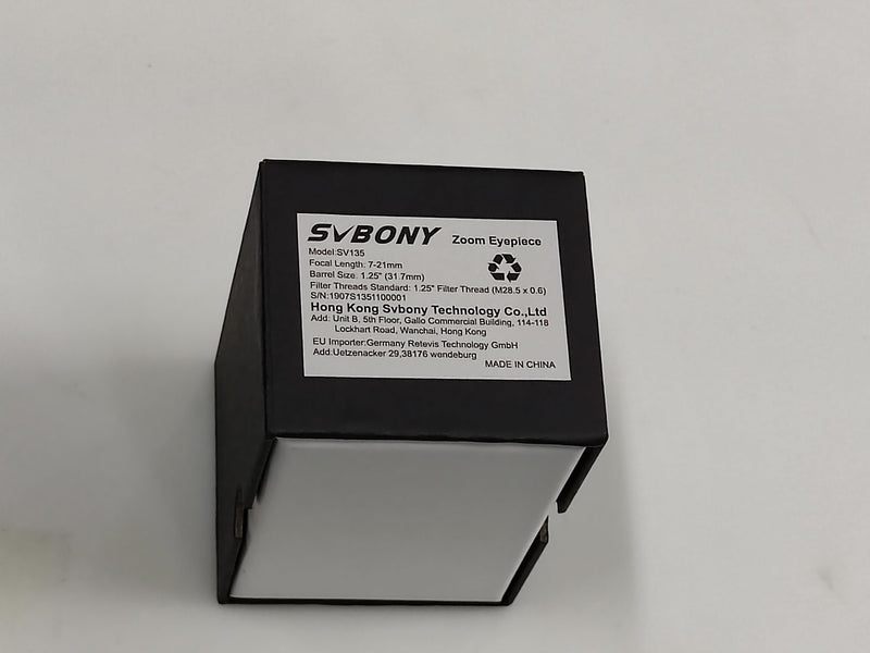 SVBONY SV135 Zoom Eyepiece, Zoom 7 to 21mm 1.25 Inch Telescope Eyepiece, 6 Element 4 Group Telescope Accessories for Astronomic Telescopes Visual 7-21mm