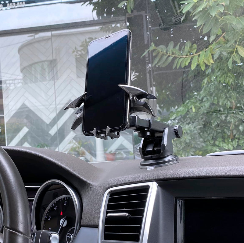 livin Alloy Material Unique Phone Holder Mount for Car Gifts for Men Bat Decorations Collectibles for Room Universal Vent/Dash/Windshield Gravity Automatic Locking Hands Free