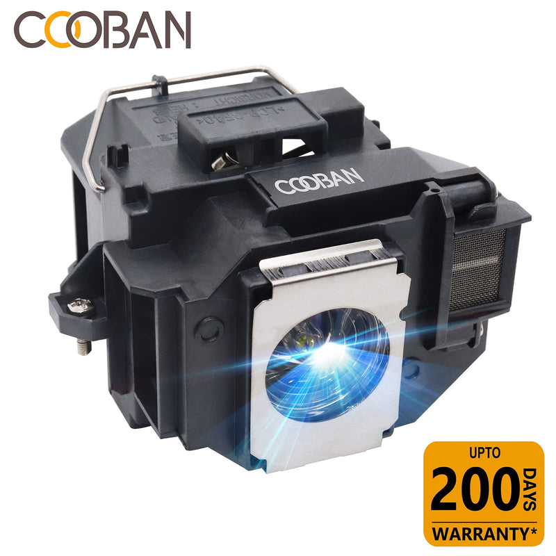 COOBAN ELPLP54 /ELPLP58 Replacement Projector Lamp Bulb with Housing for Epson PowerLite Home Cinema 705HD EX71 EX51 EX31 H309A H310C H328A H328B H331A EX5200 EX7200 EX3200 EB-S9 PowerLite S7 S8+ S9 LP54
