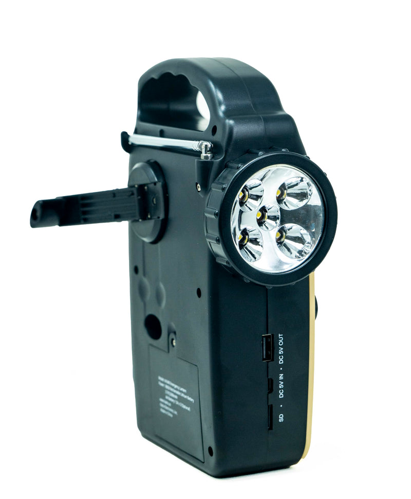 [AUSTRALIA] - Kaito KA340 Solar Dynamo Hand Crank Rechargeable LED Camping Lantern for Emergency AM/FM/SW NOAA Weather Alert Solar Radio with Bluetooth, Flashlight, Phone Charger, MP3 Player & Siren (Green) Green 
