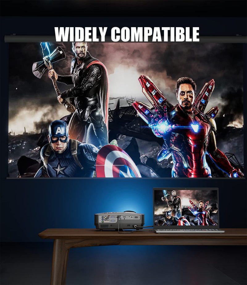 HDMI to VGA Adapter Converter, Audio Output Computer Set-top Box Connector Dongle for Laptop, PC, Monitor, Projector, HDTV, Chromebook, Roku, Xbox -3.5mm Stereo Cable Included