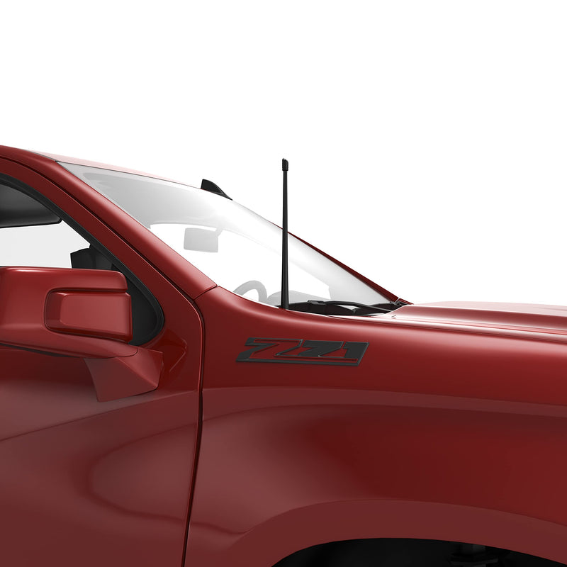 [AUSTRALIA] - RYDONAIR Short Antenna Compatible with Chevy Silverado & GMC Sierra Trucks All Model Years, Internal Copper Coil for Enhanced Reception, 13 inches Rubber Antenna Replacement Chevy & GMC Trucks all years model 