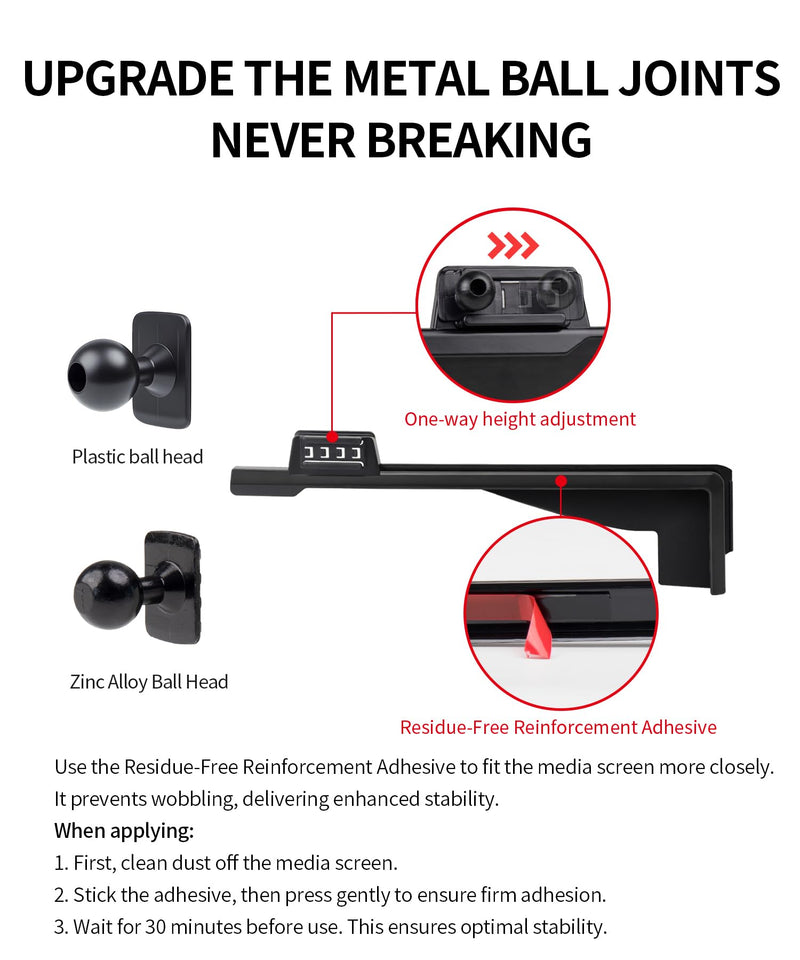 Car Phone Holder for Lexus GX 2024-2026 14" Screen Magsafe Accessories | Magnetic Cell Phone Mount Clip Compatible with iPhone, 3D fit Stable Dashboard GPS Navigation Bracket Cradle Stand