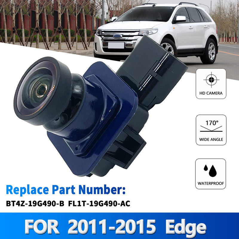 Rear View Back Up Camera Parking Assist Camera Compatible with 2011 2012 2013 2014 2015 Ford Edge 2011-2012 Lincoln MKX Replaces BT4Z-19G490-B BT4Z-19G490-A FL1T-19G490-AC | Replace BT4Z-19G490-B FL1T-19G490-AC