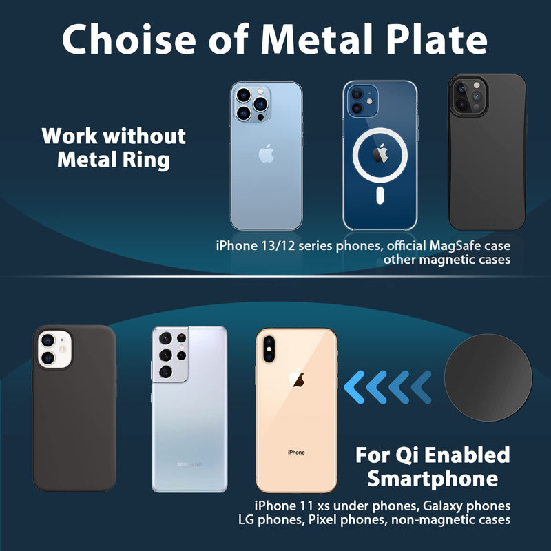 ORIbox Phone Mount for Car,Car Phone Holder Mount with Strong Suction Cup Dashboard Windshield Phone Mount Compatible with iPhone 14 13 12 11 Pro Max, Galaxy Note 20 S20 S10 and More, Graphite black Car Phone Mount