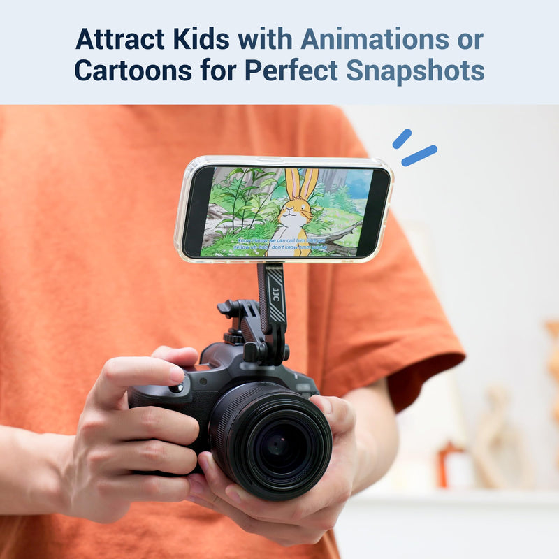 [AUSTRALIA] - JJC Extension Arm with Magnetic Phone Ring and Cold Shoe Mount for iPhone 17 ProMax 16 15 14 13 & Action Camera, Foldable Hot Shoe Adpter for DJI Osmo Action 6 5 4 3, Hero 13 12 11, Insta360 Ace Magnetic Cold Shoe Mount 