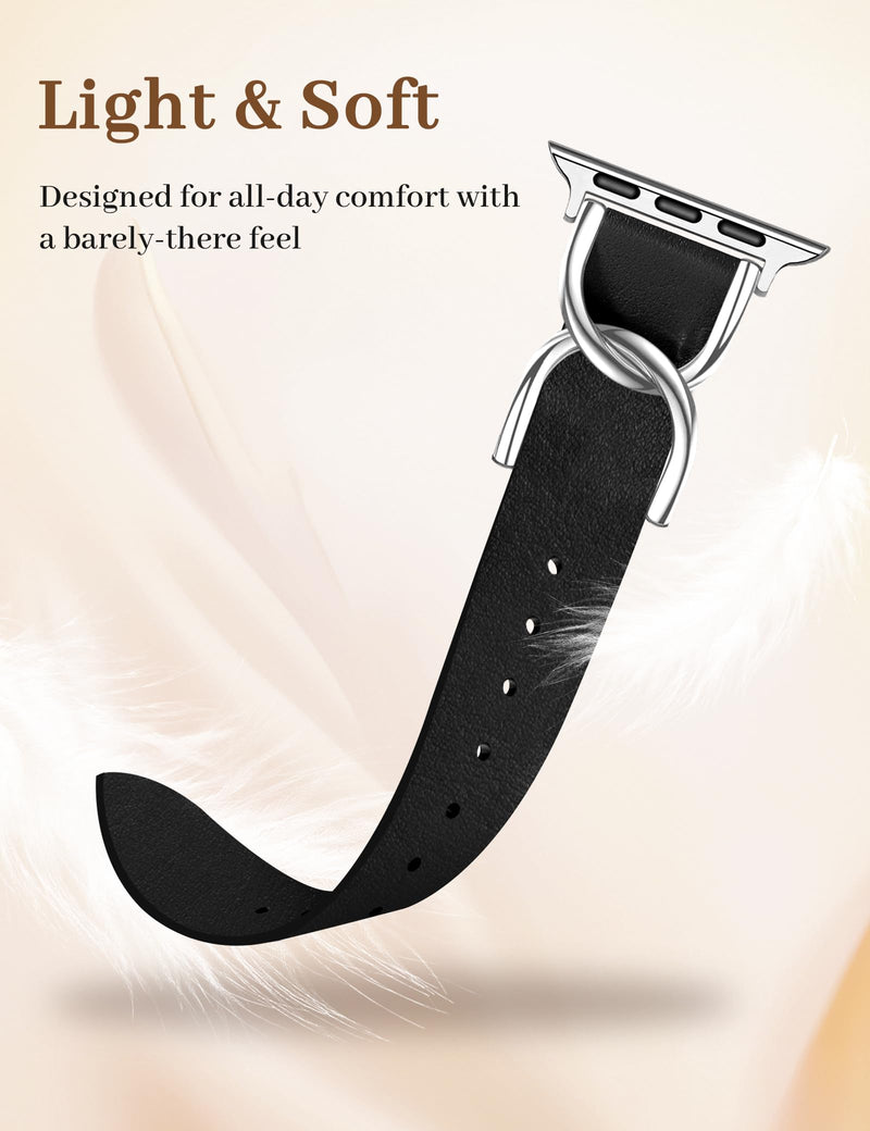 JR.DM Gold Silver Leather and Metal Watch Bands for Women