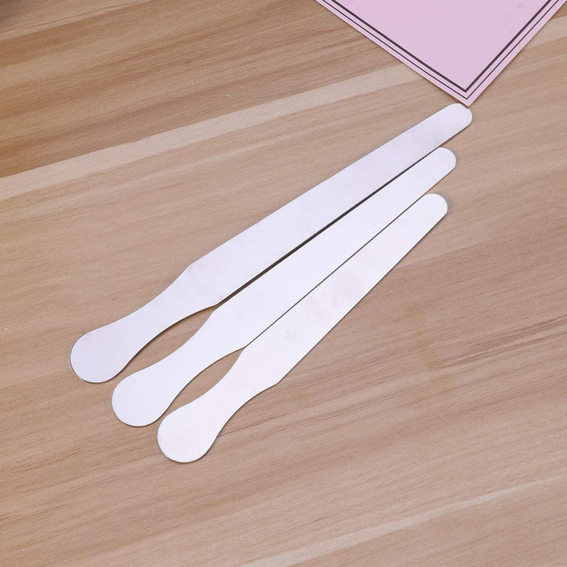 SuPVOX 3 x Stainless Steel Tongue Spatulas with Cheek and Lip Squeegee (14cm+16cm+18cm)