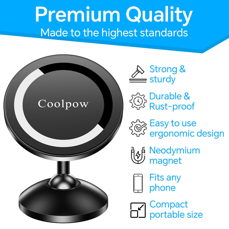 Coolpow Gym Magnetic Phone Holder Mount