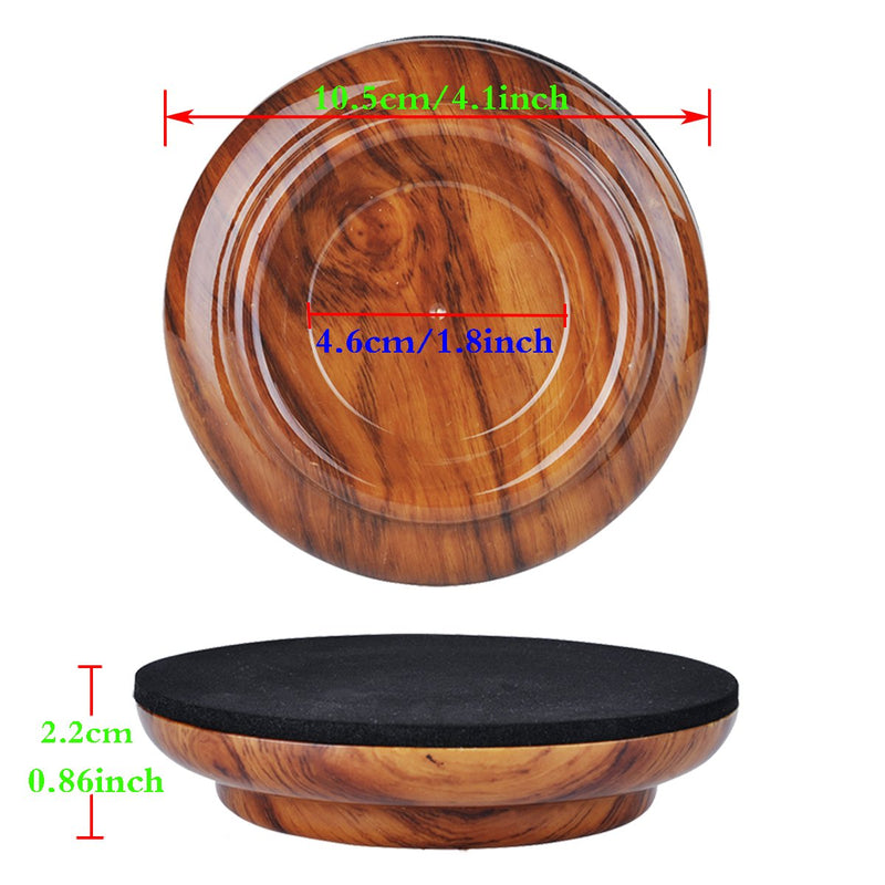 PUNK ABS Upright Piano Caster Cups Set of 4 Slip Resistant Leg Protector (Rosewood) Rosewood