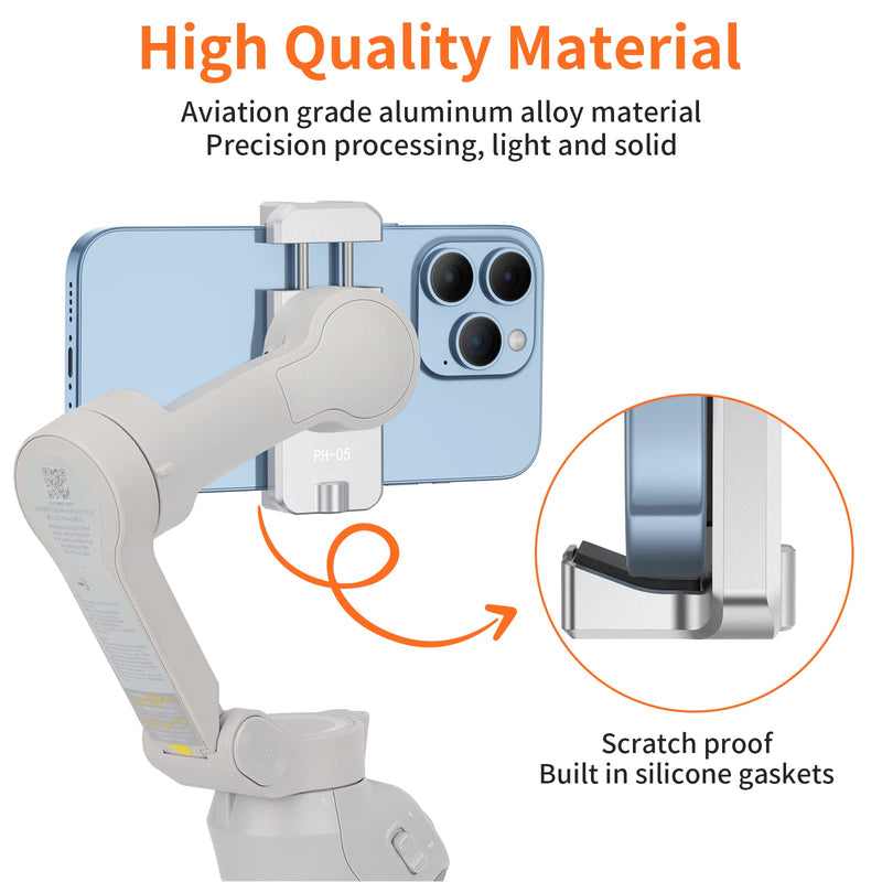[AUSTRALIA] - UURIG Magnetic Cell Phone Clamp for DJI OM, Phone Tripod Mount, Handheld Gimbals Magnetic Ring Holder for DJI OSMO Mobile 8/7/7P/6,OM 5/OM 4/OM 4 SE Accessories 