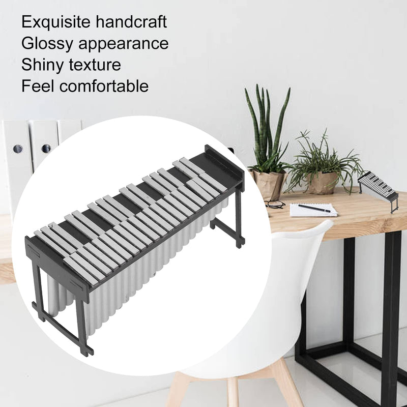 Mini Marimba, Resin Shiny Texture Miniature Doll House Musical Toys for Music Lovers