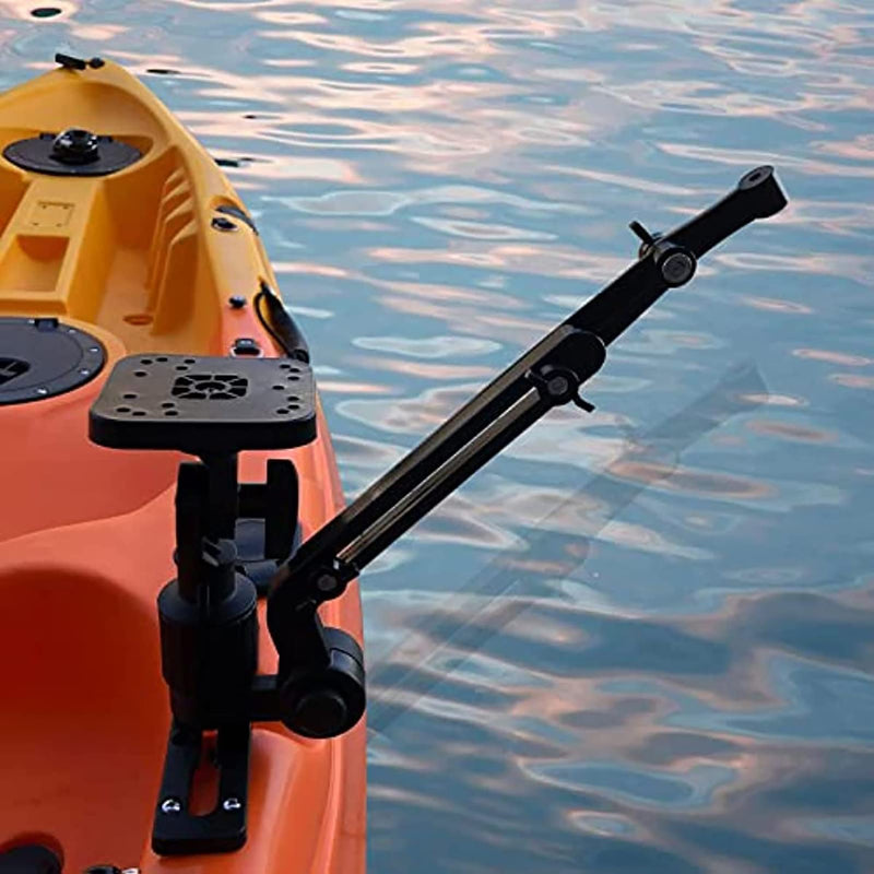 Kayak/SUP Transducer Mounting Arm with Marine Electronics Fish Finder Base | Fish Finder Base Adapter Mount for Kayak Canoe Fish Finder Installation and Fixing