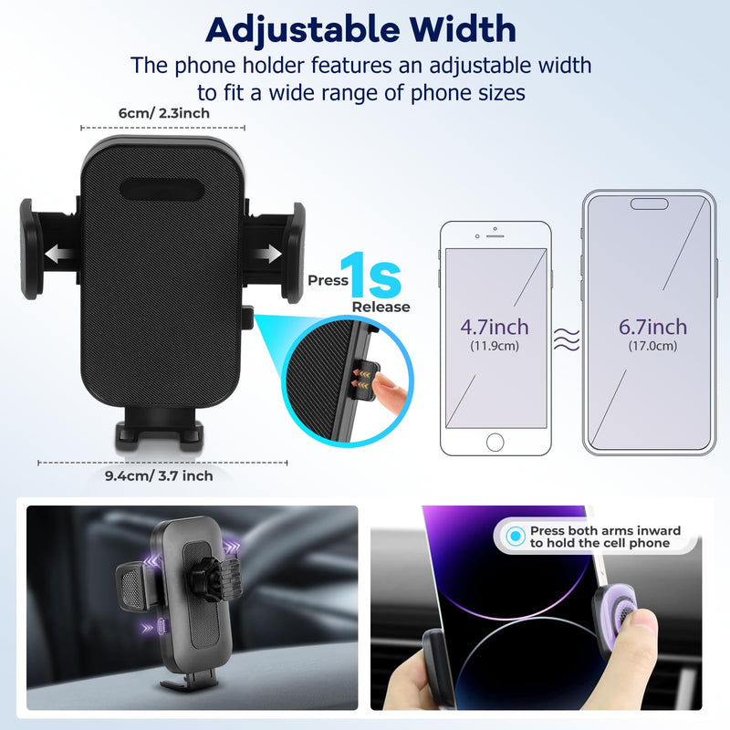 Car Phone Holder Fit for Mazda CX5 2021-2025 Accessories Dashboard Organizer with Cell Phone Mount 10.25-inch, Cell Phone Automobile Cradles Hands-Free 360 Degree Rotation 2021-2025 Mazda CX5