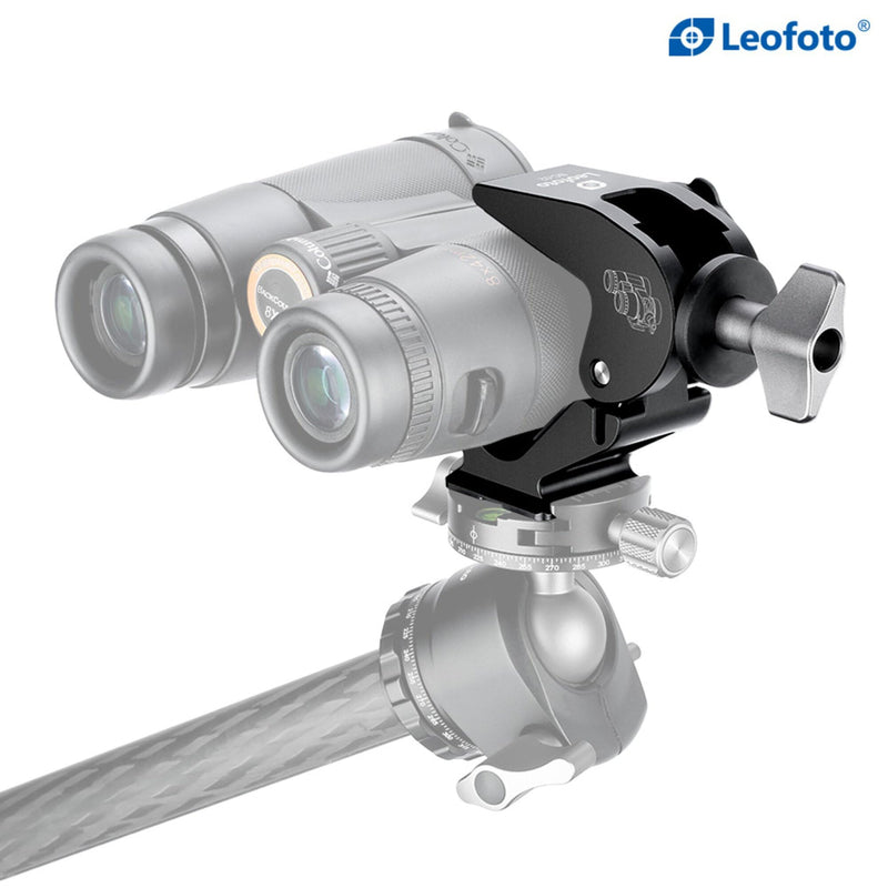 Leofoto BC-02 Binocular Adapter, for Diameter 28-60mm Binocular, 1/4" and 3/8" Mounting Thread, Arca Compatible