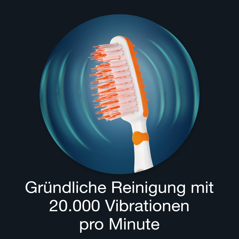 Toothbrush - Dr.BEST Vibration Breath-Fresh, Medium (Pack of 1), for up to 50% Better Accessibility Between Teeth 1 stück (1er Pack)