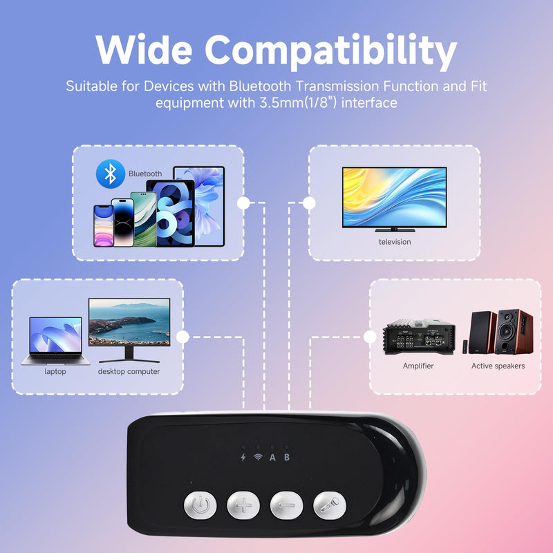 Car Karaoke Microphone,Dual Handheld Rechargeable Mic with 3.5mm Aux in and Out Receiver,Volume Control Karaoke Microphone for Singing, Speech, Home Party, YouTube/Tiktok(Black)