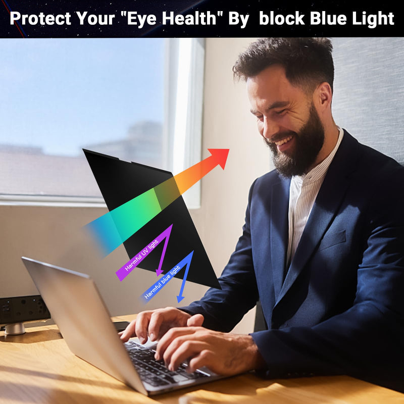PYS Magnetic Privacy Screen Protector for MacBook Pro 16 Inch (2021-2023,M1,M2,M3,Pro,Max) + Camera Cover Slide 2 Pack and Trackpad Protector 2 Pack – [Matte Anti-Glare] [Reduces Blue Light] MacBook Pro 16 Inch (2021-2023,M1,M2)