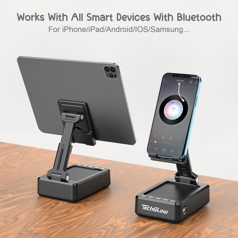 [AUSTRALIA] - Gifts for Men Women Foldable Cellphone Stand with Bluetooth Speaker and Power Bank Birthday Gift Idea for Mom Dad Cool Gadget Tech Gifts 