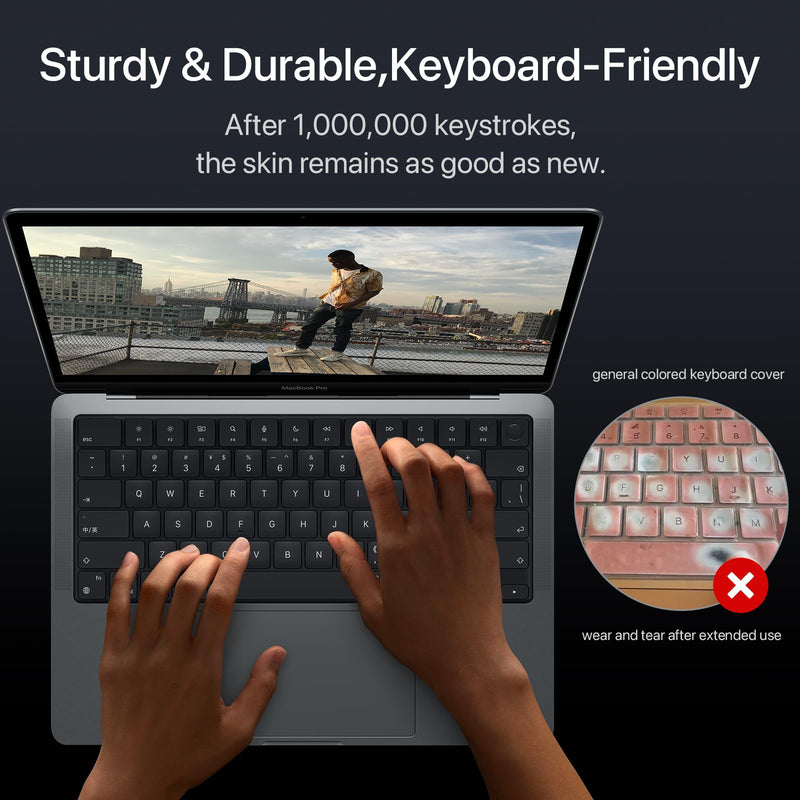 Invisible Armor for MacBook Air 15 inch Case M3 M2 2024 2023 New [Same as Bare Device] [Scientific Slim] Protective Hard Shell Translucent Cover for Laptop Model A3114 A2941 - Matte Clear