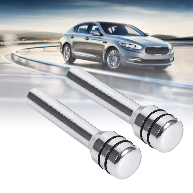 [AUSTRALIA] - Door Lock Pull Knob,Door Lock Knob,2Pcs Universal Car Truck Aluminum Interior Door Lock Knob Pins Cover Silver Car Door Lock Buttons car Door Lock knobs car Door Lock knobs 