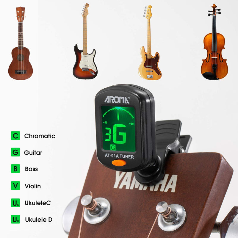 Guitar Accessories Set 10 Pieces Guitar Tool Kit Including Guitar Capo, Tuner, String Winder, Guitar Strap, Guitar Picks, Guitar Bones Pick Holder for acoustic electric guitar player 10 Pcs