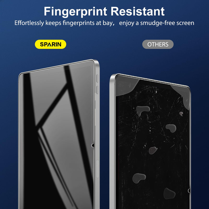 SPARIN Screen Protector for Samsung Galaxy Tab S9 Plus/S9 FE Plus/S7 FE 5G/S8 Plus 12.4'', 2 Pack HD Tempered Glass for galaxy Tablet S9 Plus/S9 FE Plus/S7 FE 12.4 inch