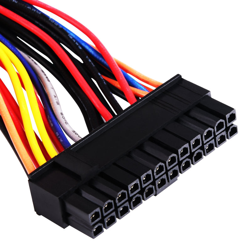 Silverstone SST-PP10 - Power Supply Adapter Cable, Dual 24-pin Socket + Single 24-pin Plug, for The Operation of Two Power Supplies