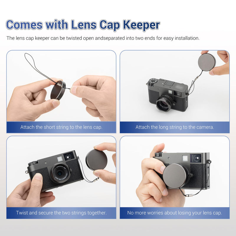 [AUSTRALIA] - Metal Square X Half Lens Hood Sun Shade with Lens Cap for Fuji Fujifilm X Half Xhalf Digital Camera, Protective Cover Shading Hood Protector, Block Stray Light Reduce Flare - Black Black for Fujifilm X Half 