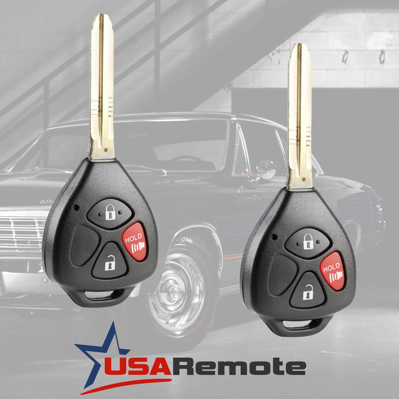 Key Fob Keyless Entry Remote fits 2007-2010 Toyota Rav4 / 2008-2012 Scion xB (HYQ12BBY, Set of 2) 2 x 3-Btn 67