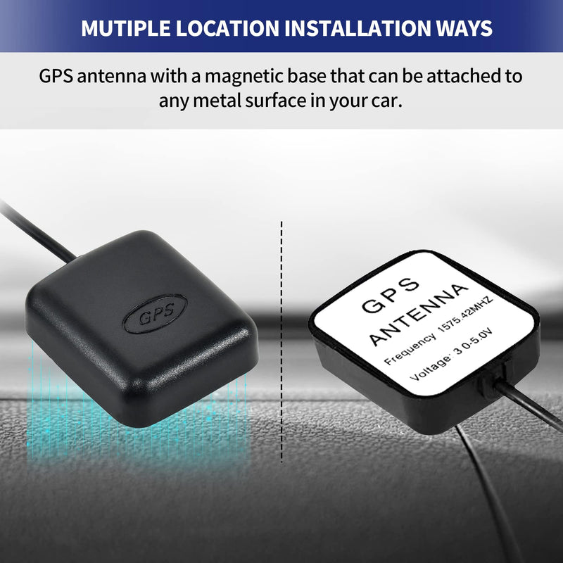 Anina Car Active GPS Antenna for Kenwood DDX/DNX/KNA/DDX Alpine JVC Navigation Radio Compatible with Toyota Honda Nissan