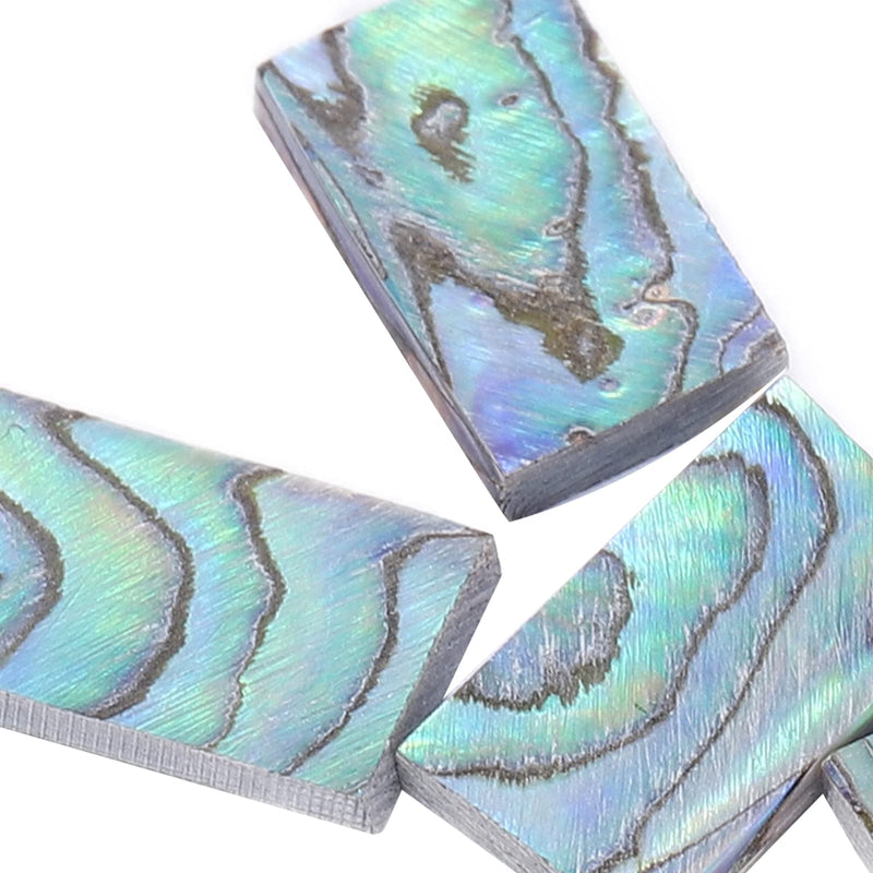 Abalone Shell Inlay, 10Pcs Nature Guitars Inlay Material Colourful for Mosaic Art for Jewelry Design