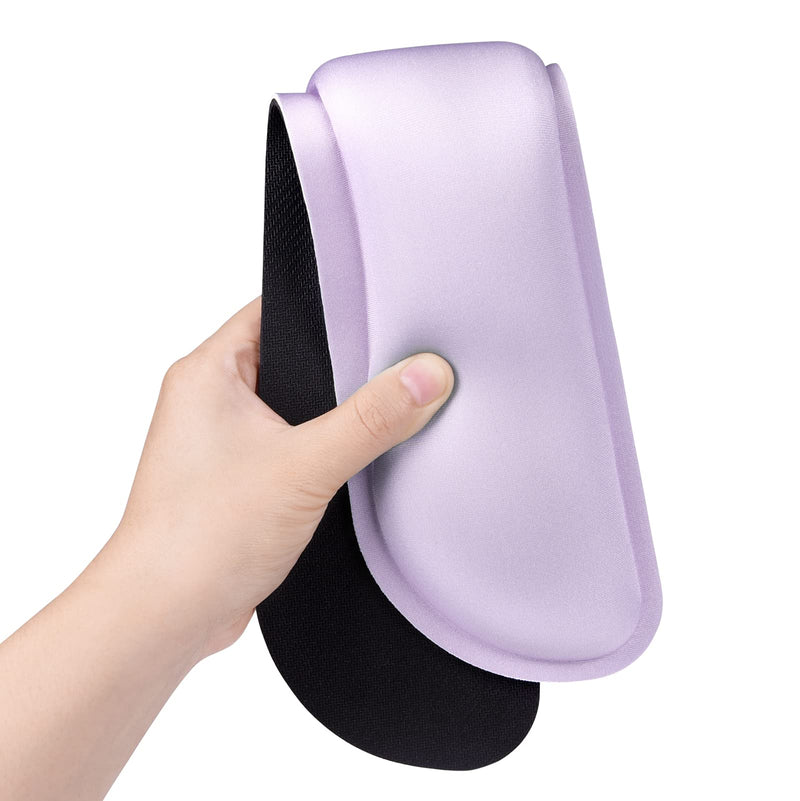 Dapesuom Enlarge Keyboard Wrist Rest Pad,Memory Foam Set Wrist Cushion Support for Easy Typing & Pain Relief,Mouse Wrist Pad,Anti-Slip Wrist Support for Gaming,Computer, Laptop, Office,Vanilla Purple Vanilla Purple