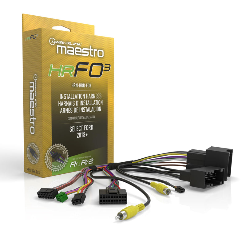 Idatalink Maestro HRN-HRR-FO3 T-Harness for Select Ford Transit 2018+, Replace the Factory Radio While retaining Steering Wheel Controls & Other Functions (ADS-MRR or ADS-MRR2 Module Required)