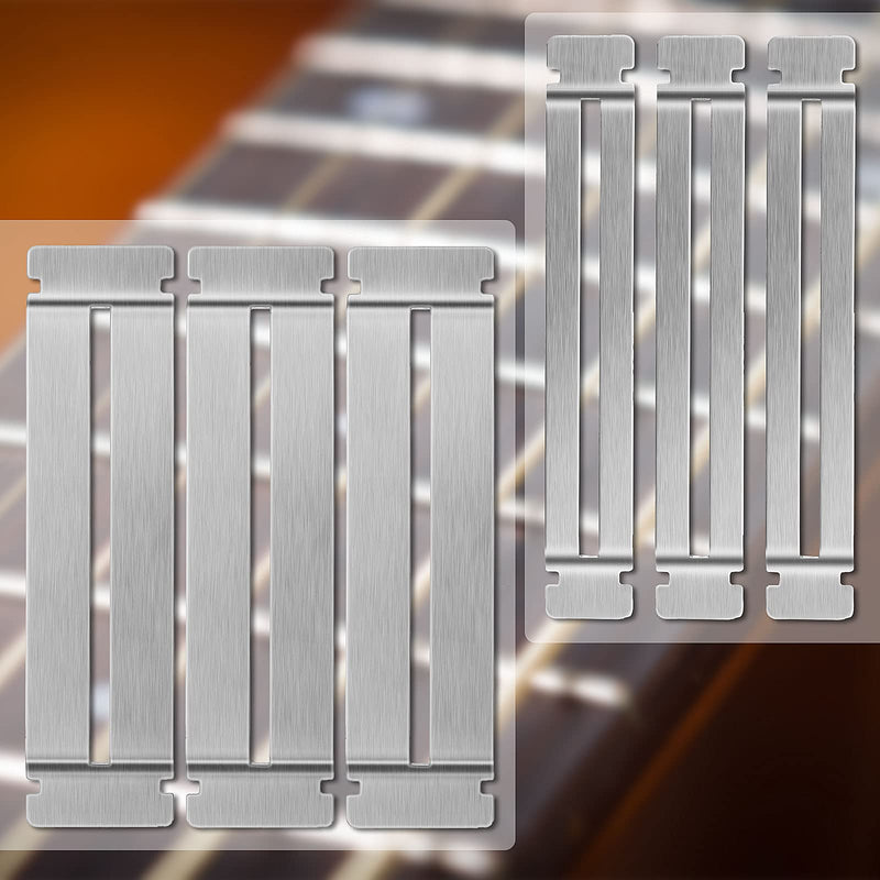 [AUSTRALIA] - Boao 3 Sets Guitar Fret Protector Fingerboard Guards Stainless Steel Fretboard Protector Bass Guitar Fret Guards for Dressing and Polishing Frets Guitar Tool Luthier Tool Fret Polishing Kit 