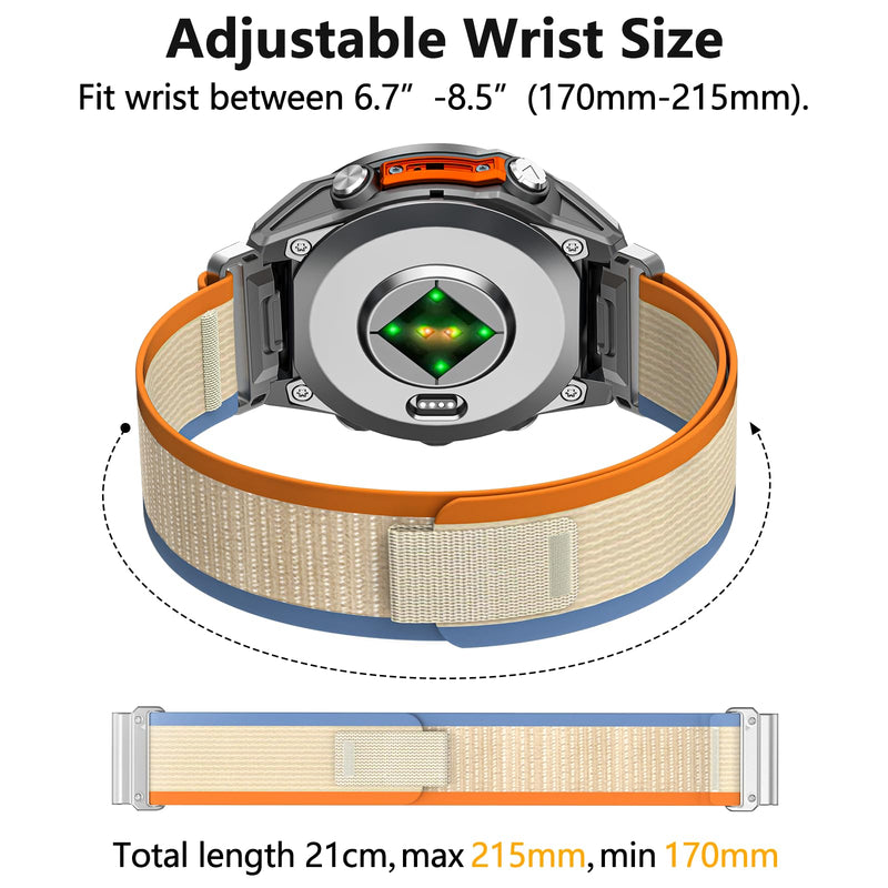22mm Watch Bands for Garmin Fenix E/Fenix 8/Tactix 8 AMOLED 47mm/Fenix 7/Fenix7 Pro/Fenix 6 Pro/Fenix 6,QuickFit Band for Garmin Fenix5/Fenix 5 Plus/Forerunner 965/945/Descent G2/G1 Solar