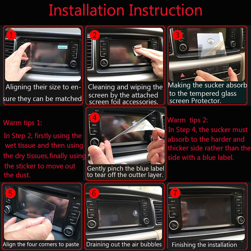TTCR-II Navigation Display Screen Protector For Nissan Altima 2019-2021 and For Sentra 2020-2021, Console Touchscreen Protector With 8-Inch, Tempered Glass Protective Film (For 8" Altima/Sentra) For 8" Altima/Rogue/Sentra
