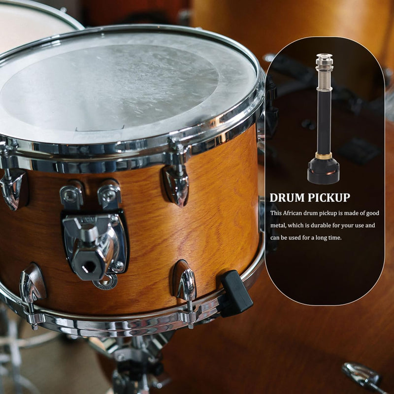 [AUSTRALIA] - Vaguelly African Drum Pickup - Metal Mic Amplifier for Cajon and Hand Drums Enhances Sound Clarity Perfect for Music Lovers 