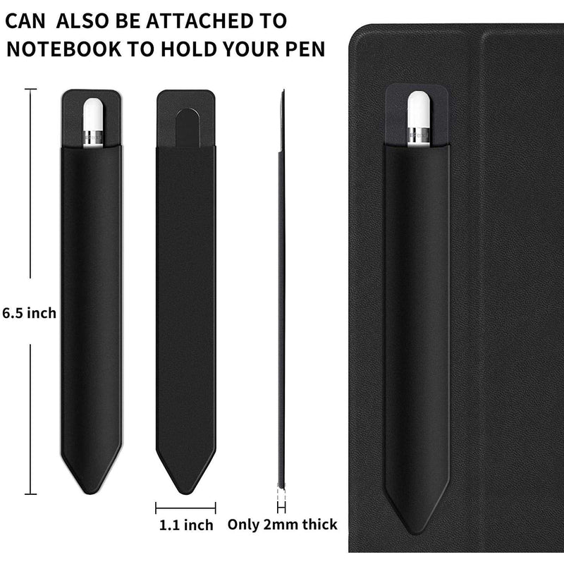 BoxWave Stylus Pouch Compatible with ASUS VivoBook Flip 14 (Stylus Pouch by BoxWave) - Stylus PortaPouch, Stylus Holder Carrier Portable Self-Adhesive for ASUS VivoBook Flip 14 - Jet Black