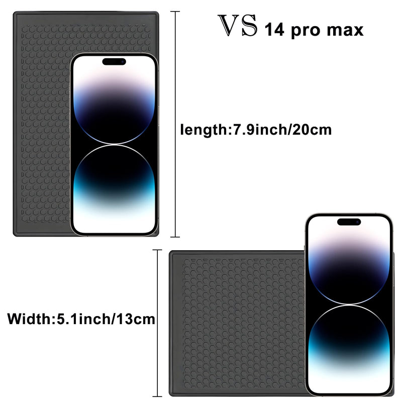 Ninyoon 7.9x5.1 Inch Sticky Pad for Car Dashboard, Sticky Dash Pad Non Slip Phone Pad for Car, Dashboard Mat Car Dash Non Slip Mat Cell Phone Holder, Tailorable Washable and Reusable (3 Pack) 3 Pack