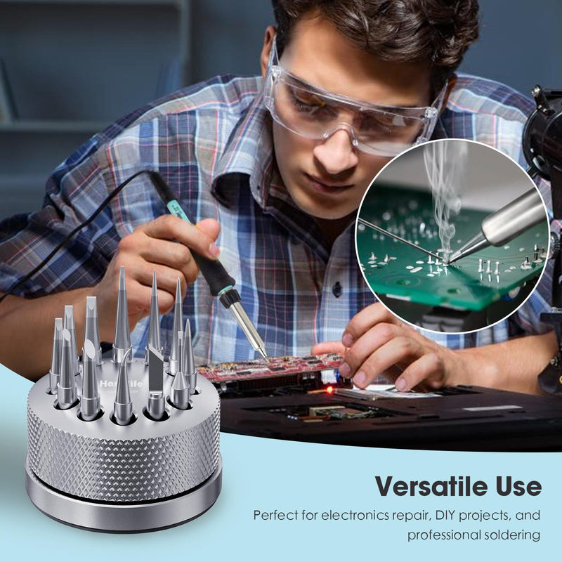 HANGLIFE ET Soldering Iron Tips for Weller WE1010NA WE1010EDU WES51/50 WESD51 WCC101 PES51/50 WEP70 LR21 and More Soldering Stations/Irons – Replacement Solder Tips for Weller Welding Equipment 12pcs