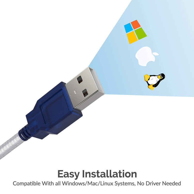 Sabrent USB 2.0 to Serial (9-Pin) DB-9 RS-232 Converter Cable, Prolific Chipset + USB 2.0 to Serial (9-Pin) DB-9 RS-232 Adapter Cable 6ft Cable