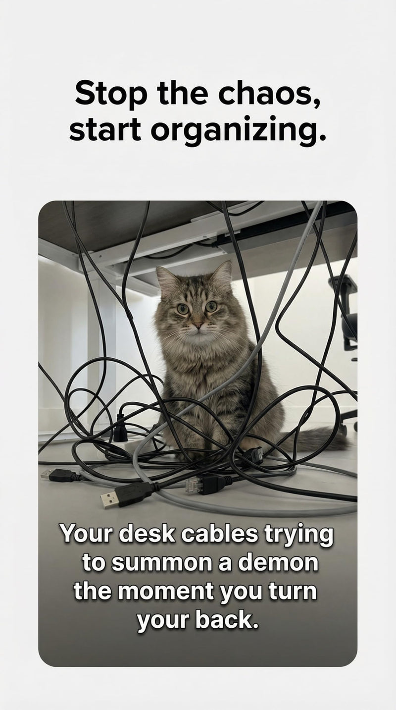 314 Piece Cord Organizer & Cable Management Set, All in One Desk and TV Cable Management Kit with Clips, Sleeves, Ties, Mounts for Home Office Perfect Tech Organizer Scissors & Travel Case Included