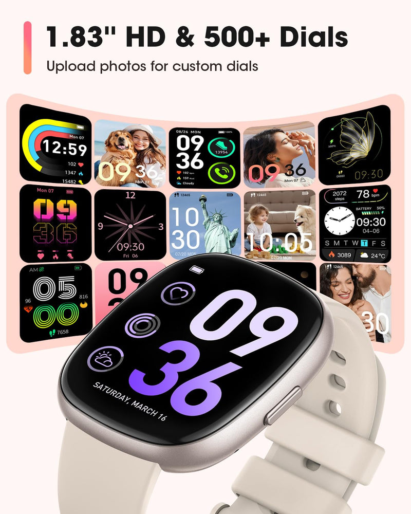 Fitness Trackers for Men Smart watch: Fitness Tracker with Blutooth Call 24/7 Heart Rate SpO2 Sleep Monitor IP68 Waterproof 120+ Sport Mode Activity Trackers Compatible iPhone Android Phones (3 Bands)